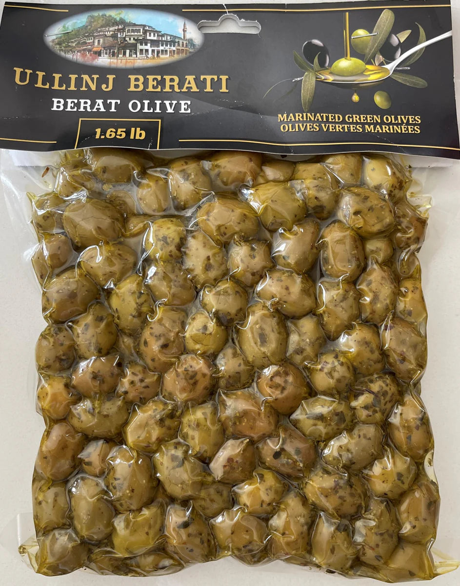 BERATI OLIVES IN VACUUM (900 GR / 1.98 LB)