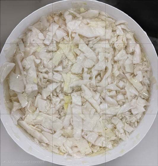 White Cabbage Pickles 

Laker e bardhe Turshi *5kg