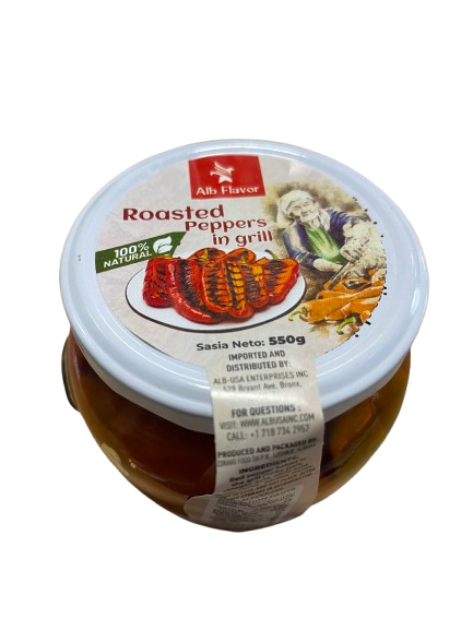 CHARCOAL ROASTED PEPPERS 550gr