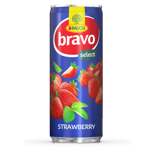 BRAVO - Strawberry Juice 250ml 24pcs