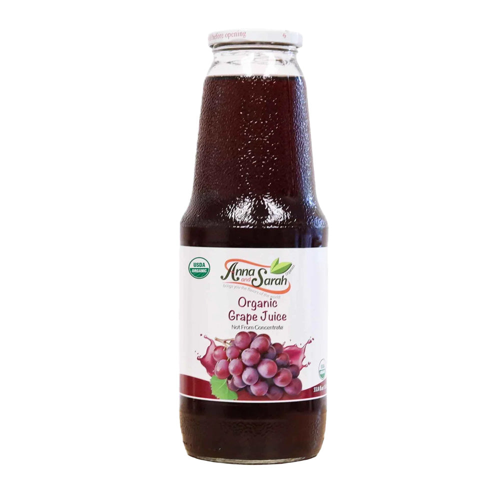 Anna and Sarah Organic Grape Juice 33.8 Oz (6pcs)