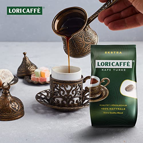 Lori Caffe turkish coffee, Albanian Coffe, Extra Quality Blend, Dark Roast Ground Coffee 100% Natural 3.5oz (100g)