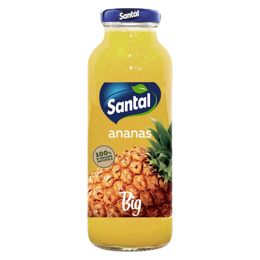 SANTAL FRUIT JUICE PINEAPPLE GLASS 250 ML (24pcs)