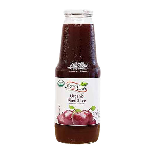 Anna and Sarah Organic Tart Plum Juice 33.8 Oz(6pcs)