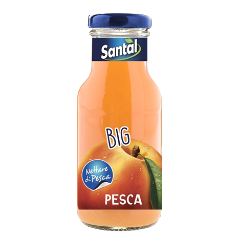 SANTAL FRUIT JUICE PEACH GLASS 250 ML (24pcs)