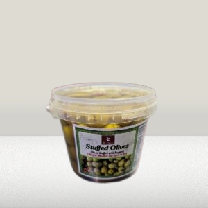 GREEN OLIVES STUFFED WITH PEPPERS (700 GR / 1.54 LB)